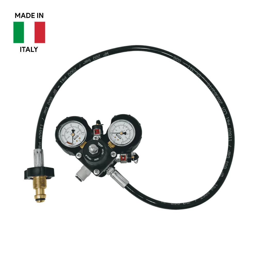 Mixed Gas Primary Regulator - Wall Mounted - Dual Gauge - TOF 