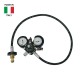 Mixed Gas Primary Regulator - Wall Mounted - Dual Gauge - TOF 