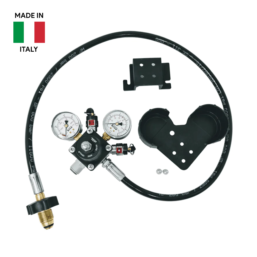 Mixed Gas Primary Regulator - Wall Mounted - Dual Gauge - TOF 