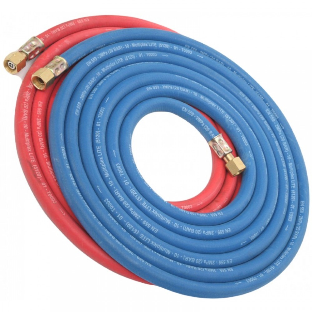 Oxygen & Acetylene Welding Hose Set - Hose Bore 8mm - Length 5mtr